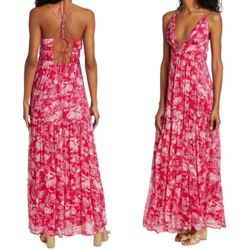 Ba&sh Udalie tie back maxi dress - size 1 / S